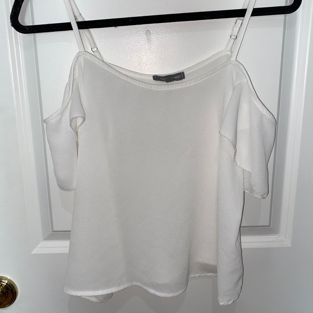 Don’t Ask Why white off the shoulder blouse